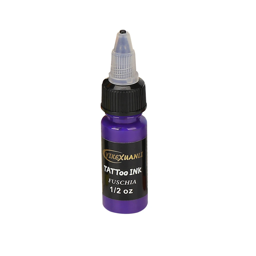 15ml Multi-Color Tattoo Ink Set for Body Art & Permanent Makeup
