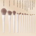 12-Piece Makeup Brush Set for Face Eyeshadow Blush Foundation and Concealer