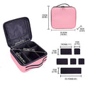 Travel Waterproof Makeup Bag for Women - Cosmetic Organizer with Brush Storage