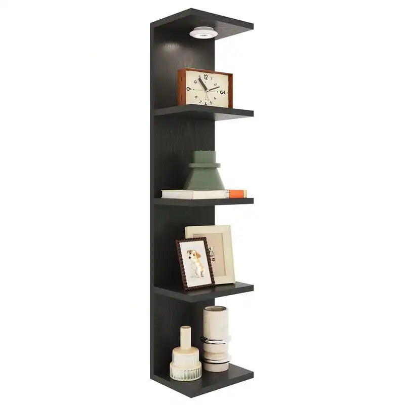 5-Tier Wall Mounted Shelving Unit Floating Shelves for Home & Office Decor