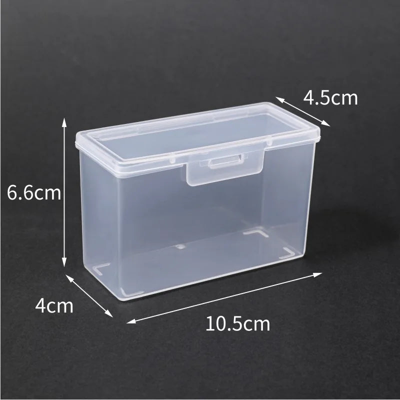 Transparent Plastic Playing Card Storage Box - Compact, Durable, Stackable