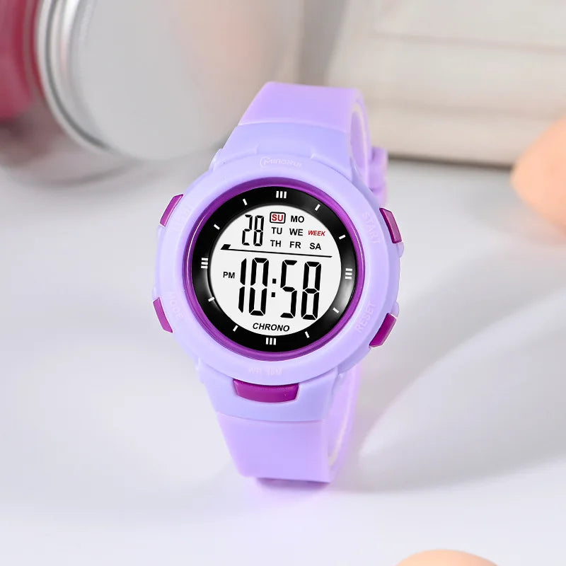 Kids Smart Watch Waterproof Luminous Alarm Clock for Boys & Girls