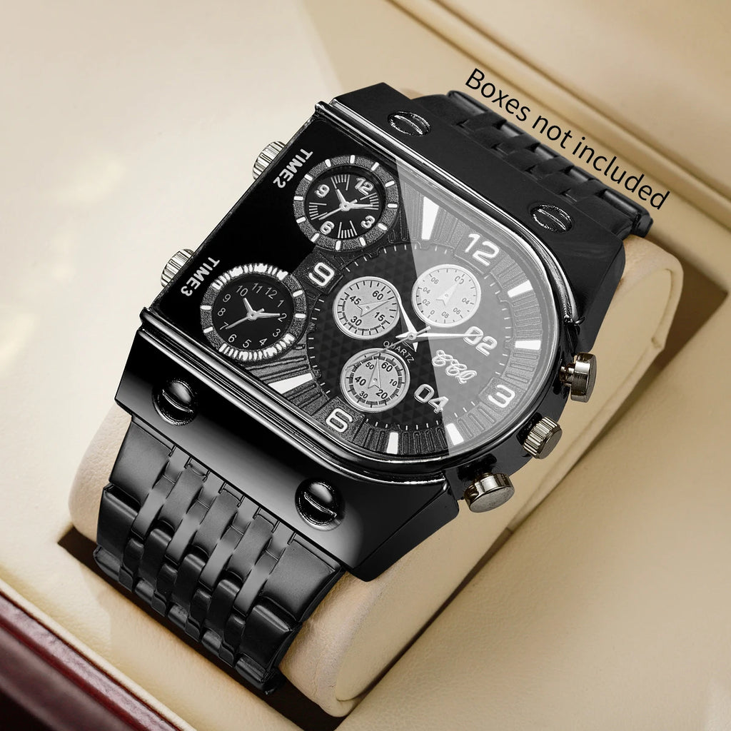 Men's Luxury Gold Quartz Watch with Stainless Steel Band - Casual Business Style