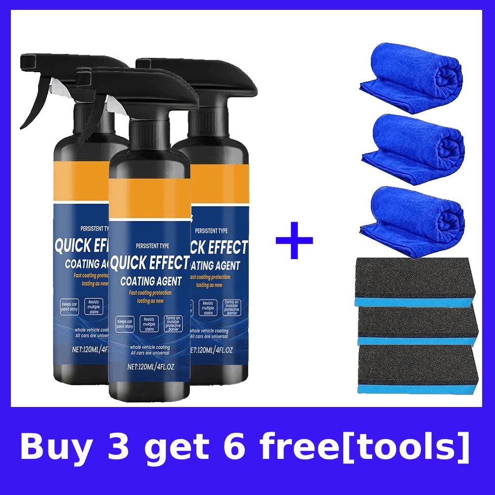 120ml Car Coating Spray Ceramic Wax Protectant Waterless Wash for Vehicles