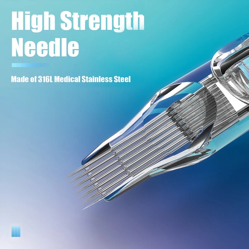 Disposable Tattoo Needle Cartridges Set - Mixed Sizes, Safe & Sterile