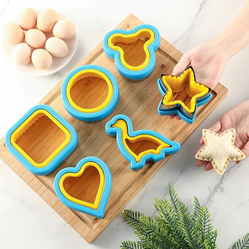 Multi-Shape Food Art Cutting Mold Set for Sandwiches Cookies Bread Kitchen Tools