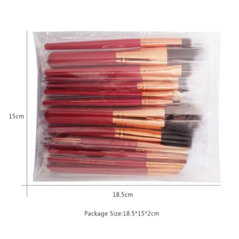 Professional Makeup Brush Set 22 Pcs, Eyeshadow, Eyeliner & Face Brushes