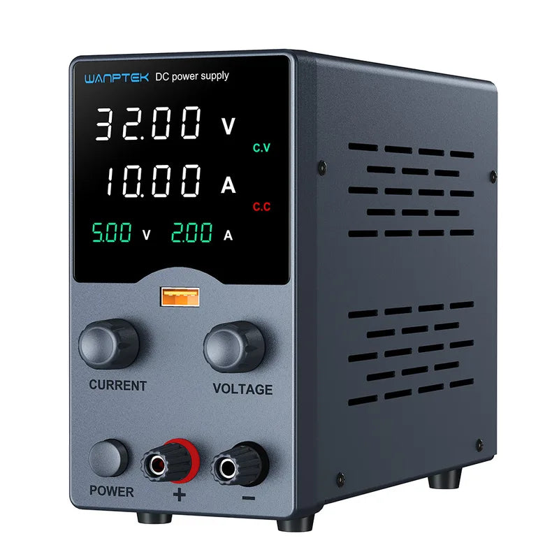 Adjustable DC Power Supply 30V 10A Lab Bench Voltage Regulator with LED Display
