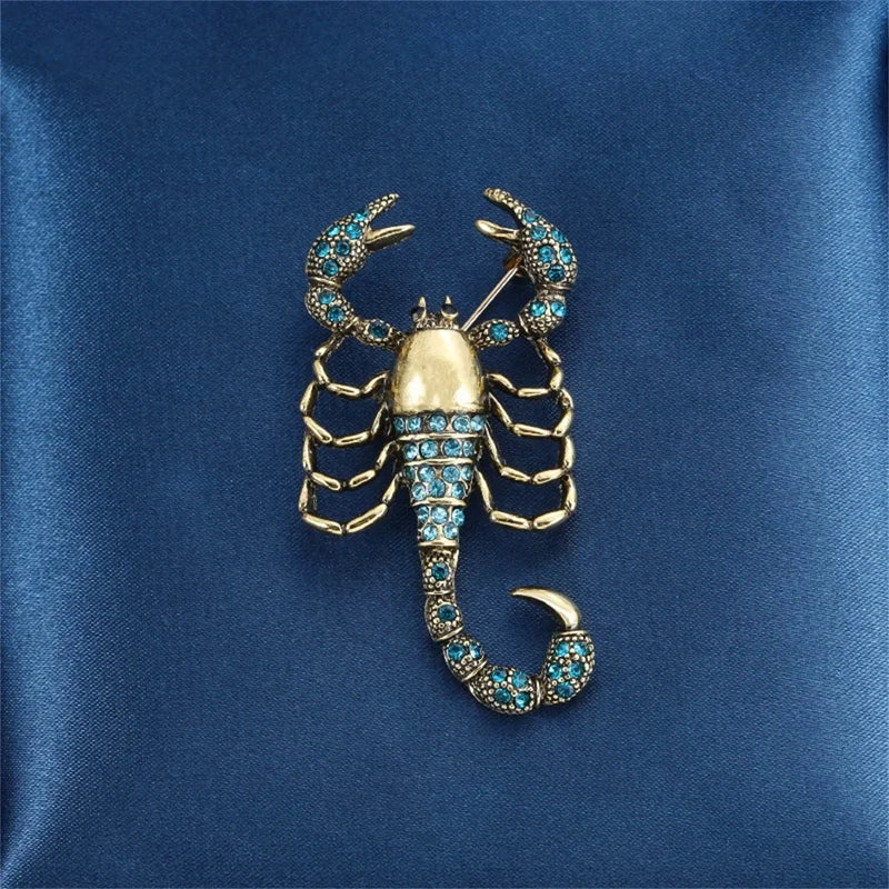 Halloween Retro Scorpion Insect Brooch Jewelry Accessory Gothic Gift
