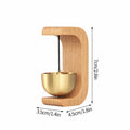 Japanese Wind Chimes Door Bell - Wooden & Brass Home Decor, Landscape Bell, Remind Bell for Doors