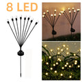 Solar Firefly Garden Lights - Waterproof Outdoor Pathway & Patio Decor, 6/8/10 LED Options