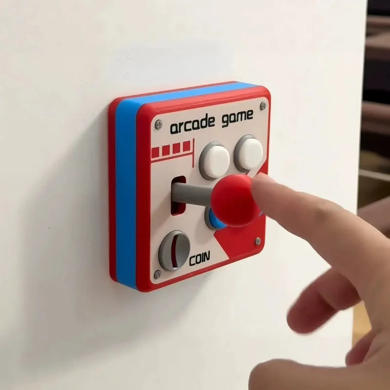 Retro Arcade Joystick Light Switch Cover - 3D Printed Wall Decor, Gaming Gift