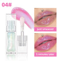 Color Changing Lip Oil Moisturizing Lip Gloss with Glitter Shine - Multiple Colors