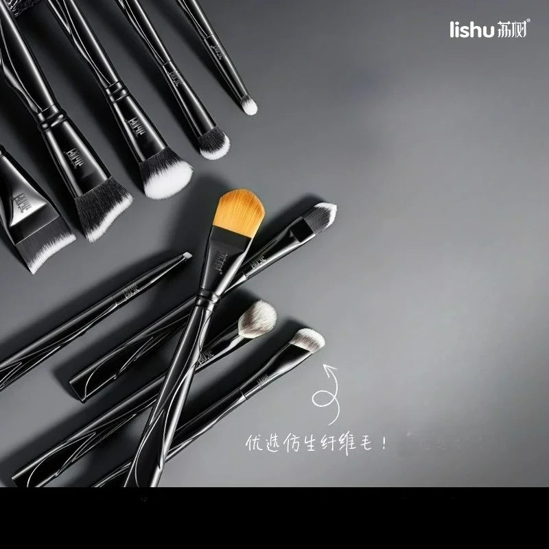 Makeup Brush Set 10 Pcs - Soft Eye Shadow, Foundation, Contour & Highlight Tools