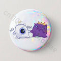 Custom Round Badge Pins for Bags Clothing and Gifts - Handmade Brooches