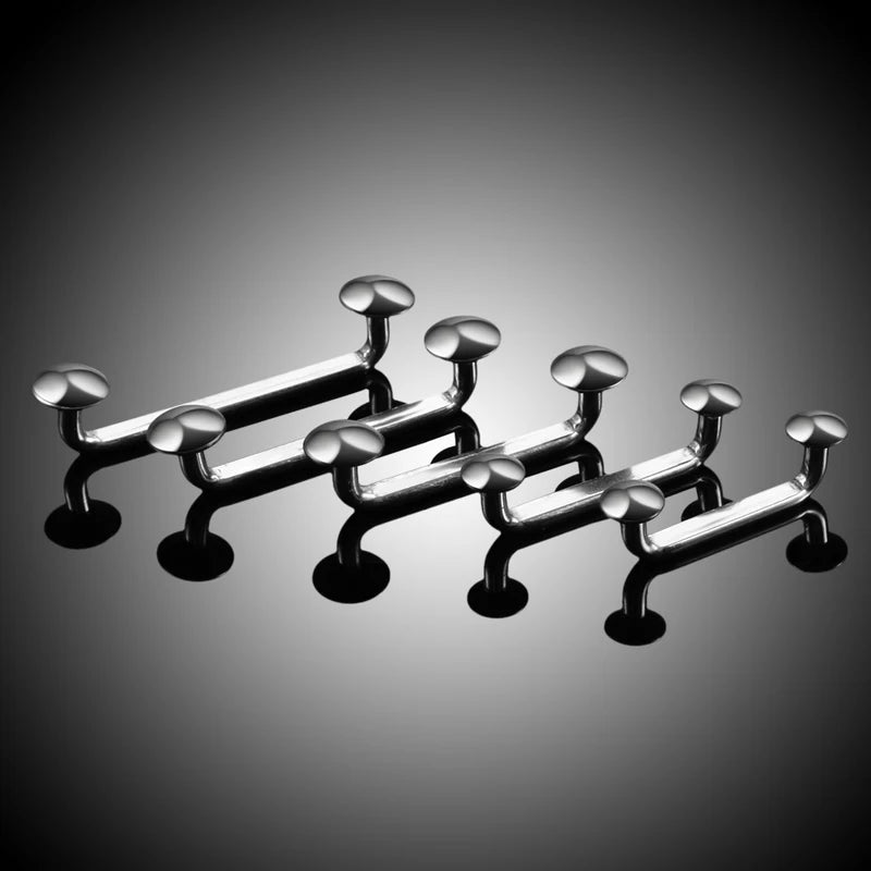 Titanium External & Internal Thread Surface Bar Piercing Jewelry 16G 14G