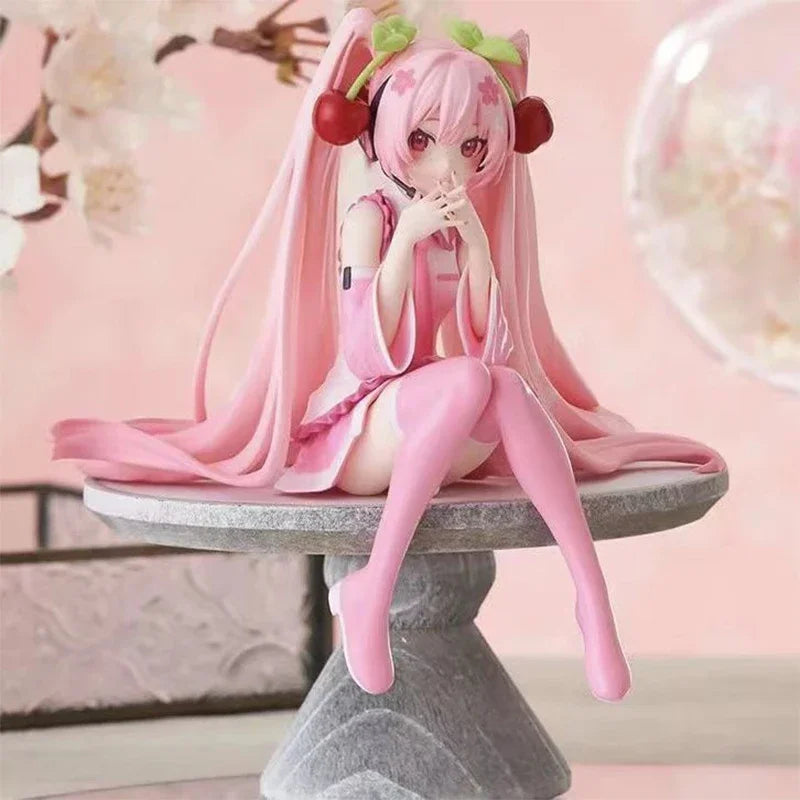 Anime Action Figure - Hatsune Miku Pink Dress PVC Collectible Toy
