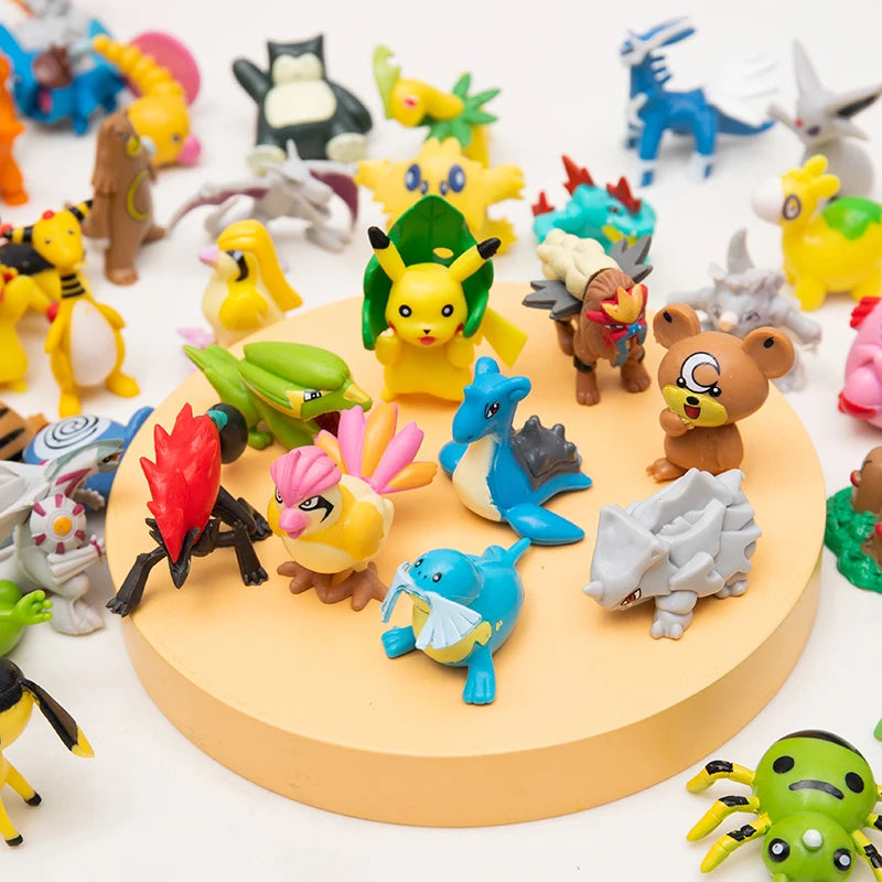 Pokemon Action Figures Set 10-50 Pcs Cartoon Collectible Toy Models