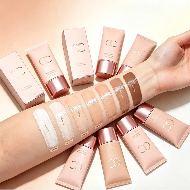 Multi Skin Type CC Tinted Moisturizer Hydrating Tone Up Cream for Blemish Cover 40g
