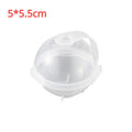 4-Hole Round Ice Cube Maker Mold for Whiskey & Cocktails - Silicone Ice Ball Tray