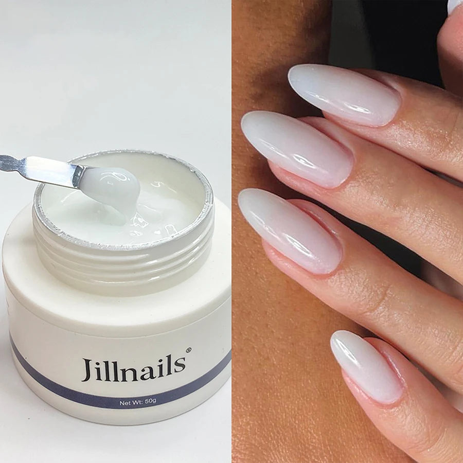 Jelly Gel Nails Builder UV Gel 50g for Nail Extensions & Strengthening - Hard Soft