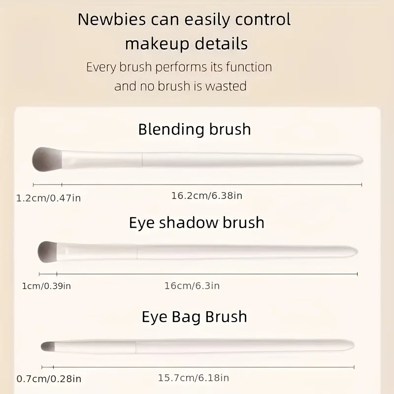 5-Piece Eye Makeup Brush Set Travel Friendly Gift for Friends & Wives