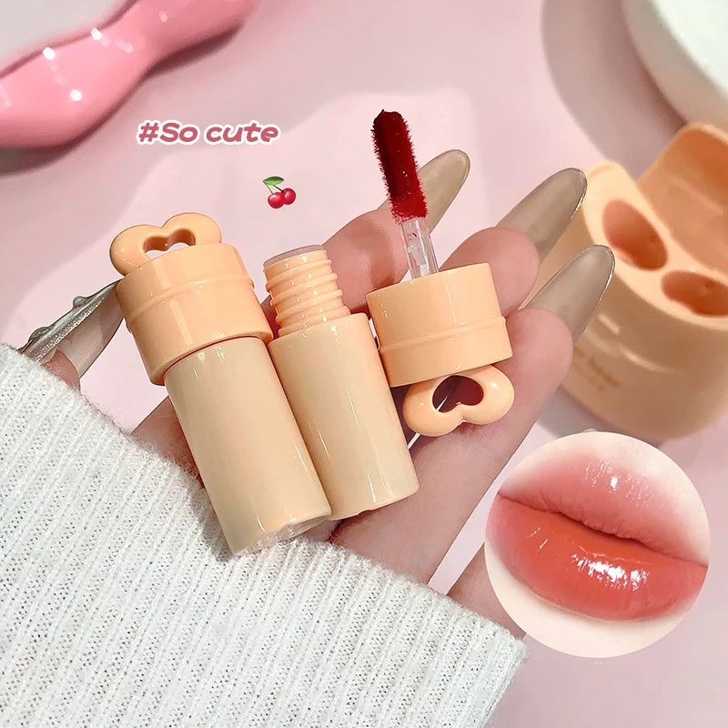 Mini Lip Gloss Set in Cute Handbag Style - Matte & Glossy Effects, Moisturizing Formula