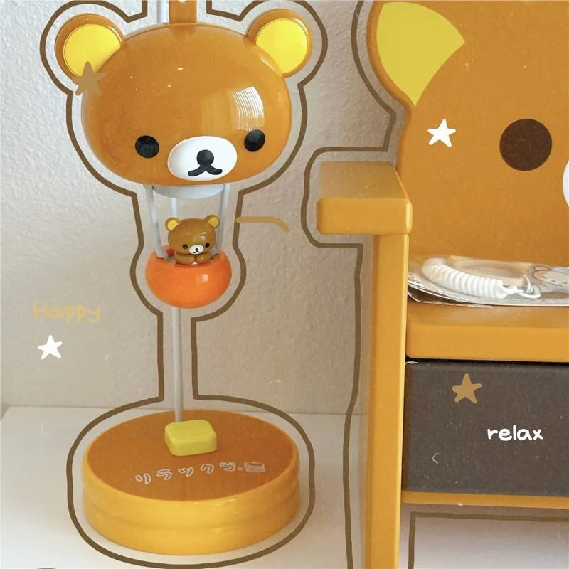 Cute Rilakkuma Night Light for Bedroom Desk - Decorative Table Lamp, Eye Protection Gift