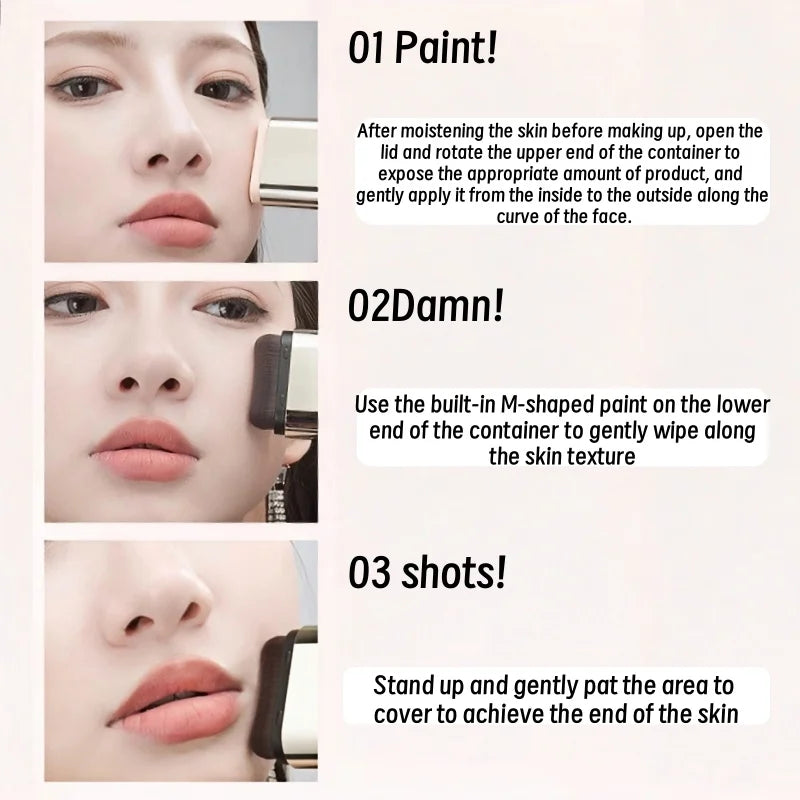 Double-Head Foundation & Concealer Stick - Waterproof Long-Lasting Face Makeup