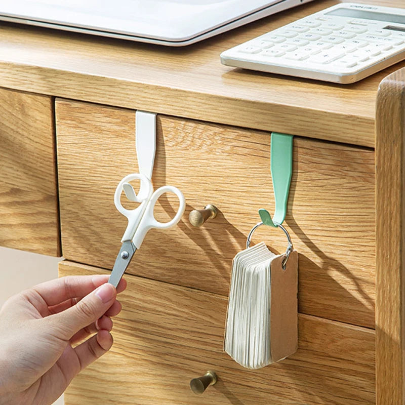 2PCS Multi-Color Kitchen & Office Cabinet Door Hooks - Storage & Organizer