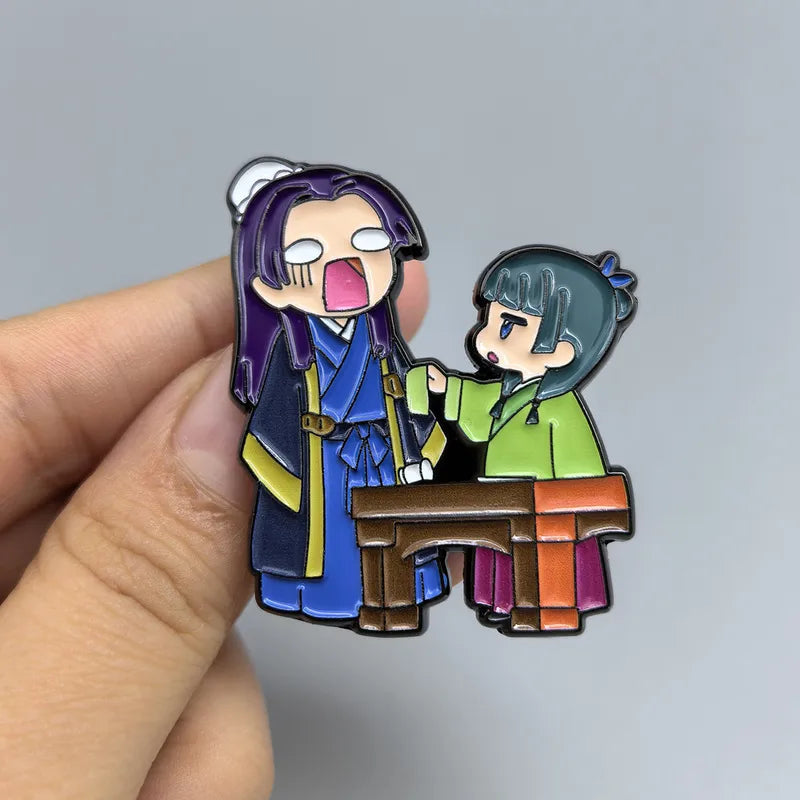 Anime Couple Enamel Brooch Pin Cartoon Jewelry Fashion Accessories