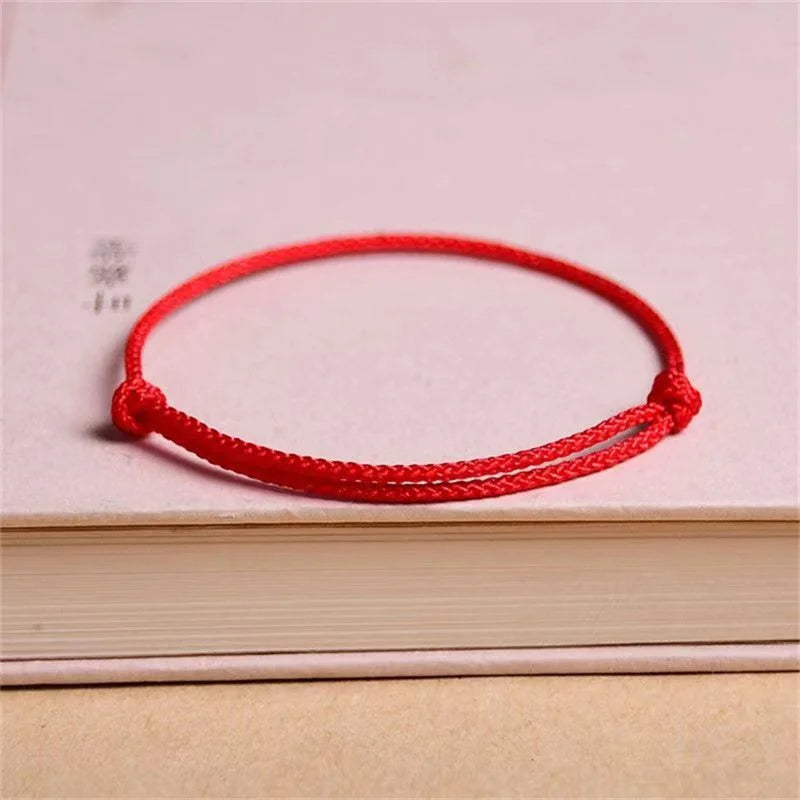 Handmade Red Rope Lucky Bracelets for Women & Men Adjustable Charm Anklet