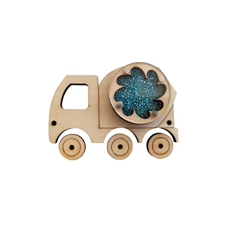 DIY Montessori Busy Board Educational Toy for Children - Wooden Accessories