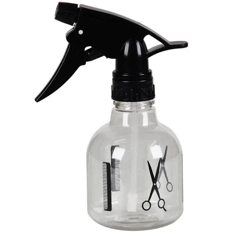 250ml Hairdressing Spray Bottle for Salon & Hair Styling - Transparent Plastic