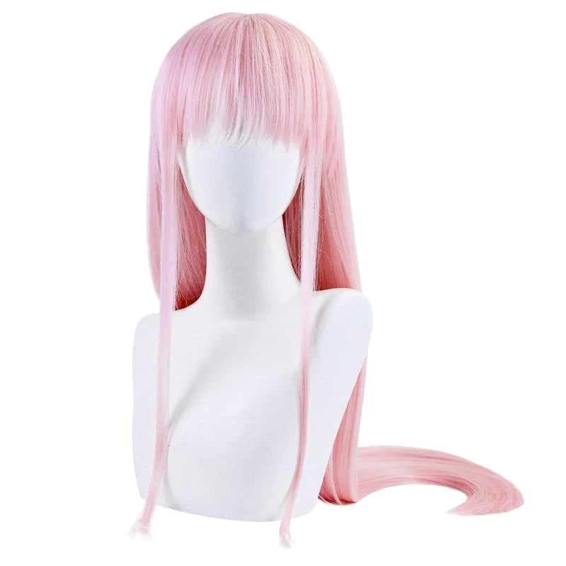 Pink Cosplay Wig for Role Play Fun and Beauty Darling in FRANXX 02