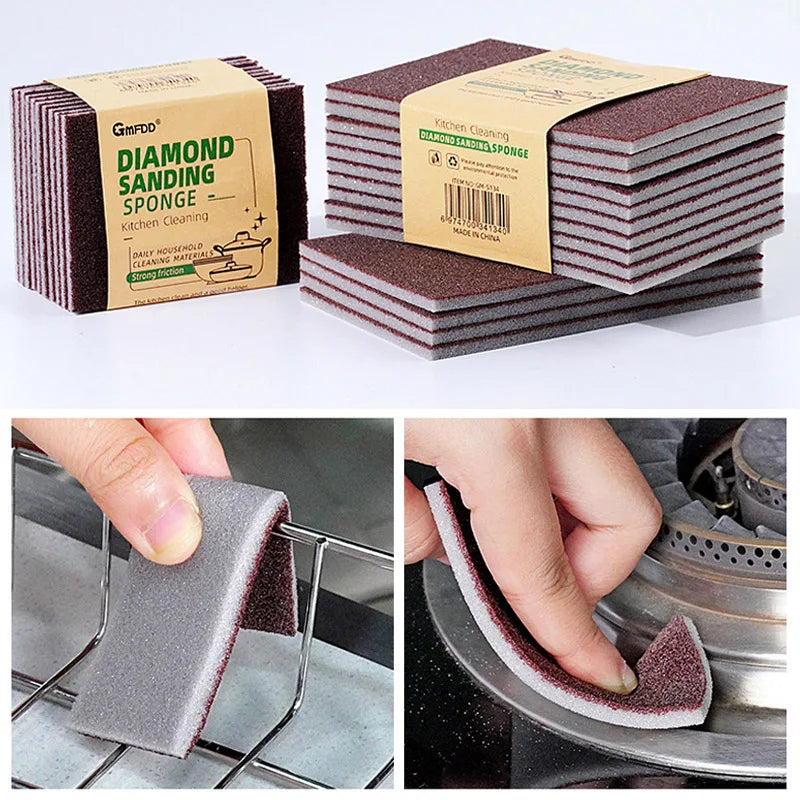 Magic Sponge Eraser for Rust and Stubborn Stain Removal - Kitchen Cleaning Tool