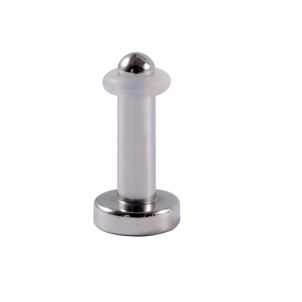 1/19pcs Surgical Steel Mirror Face Ear Plugs Tunnels Body Piercing Jewelry