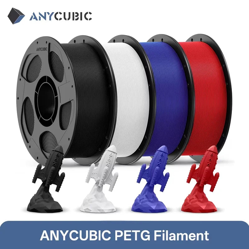 Colorful PETG 3D Printer Filament 1kg - Transparent & Bright Colors for FDM Printing