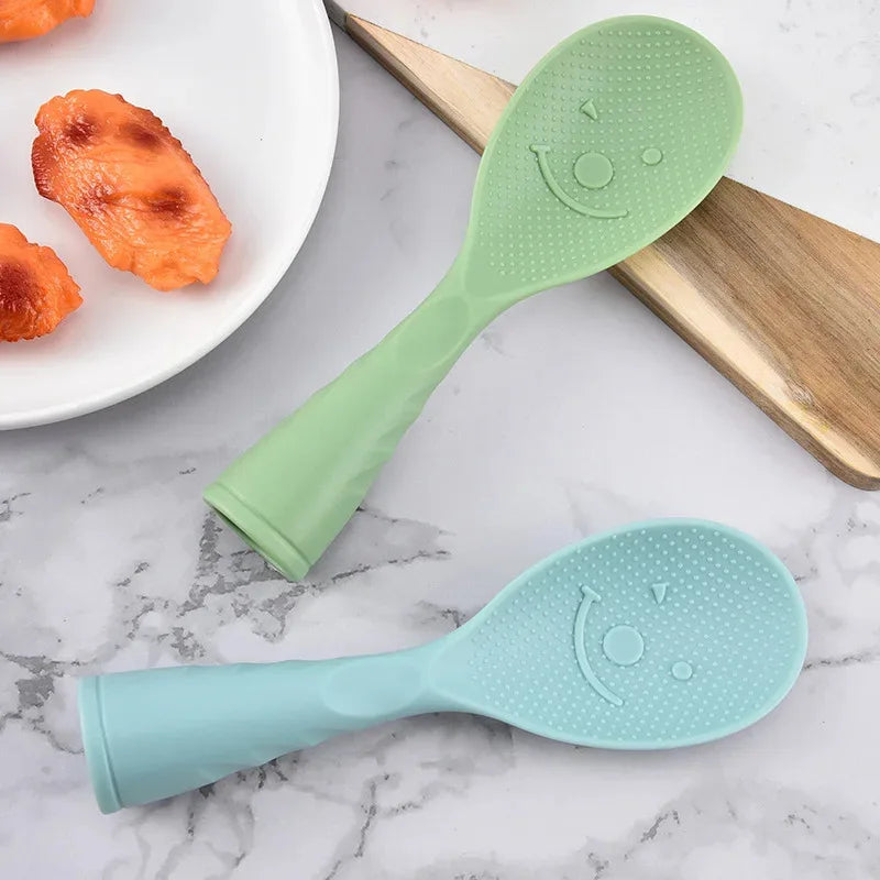 Non-Stick Plastic Rice Spoon Paddles for Cooking - Kitchen Utensil Set