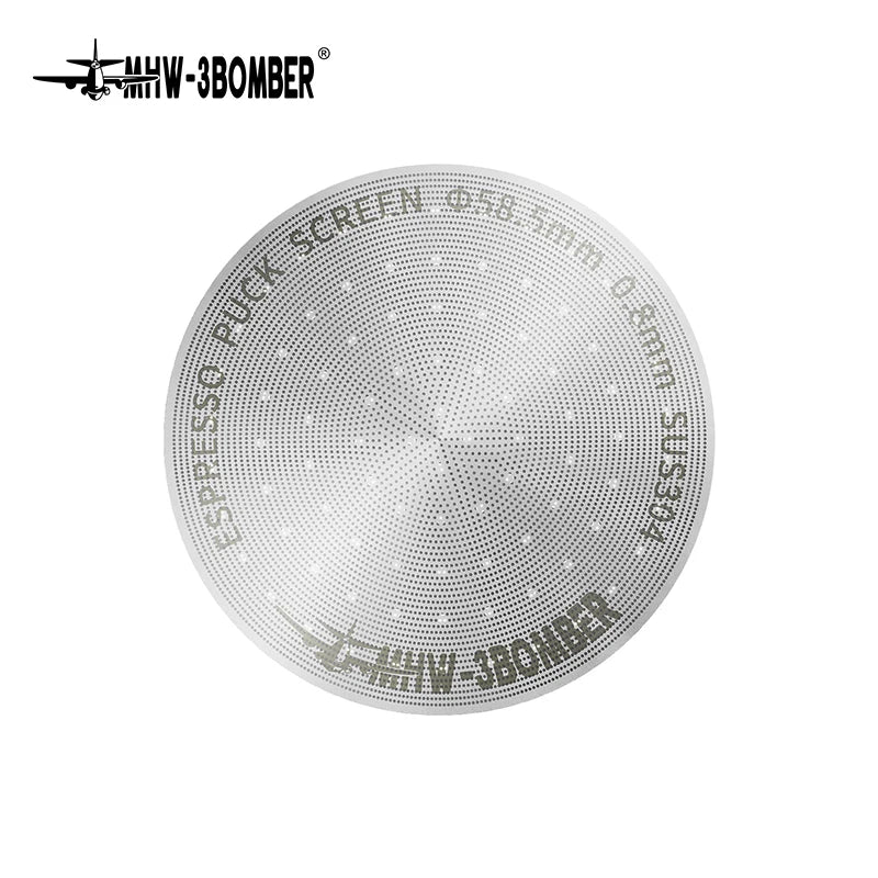 Titanium Coating Espresso Puck Screen - Reusable Metal Filter 51/53/58.5mm