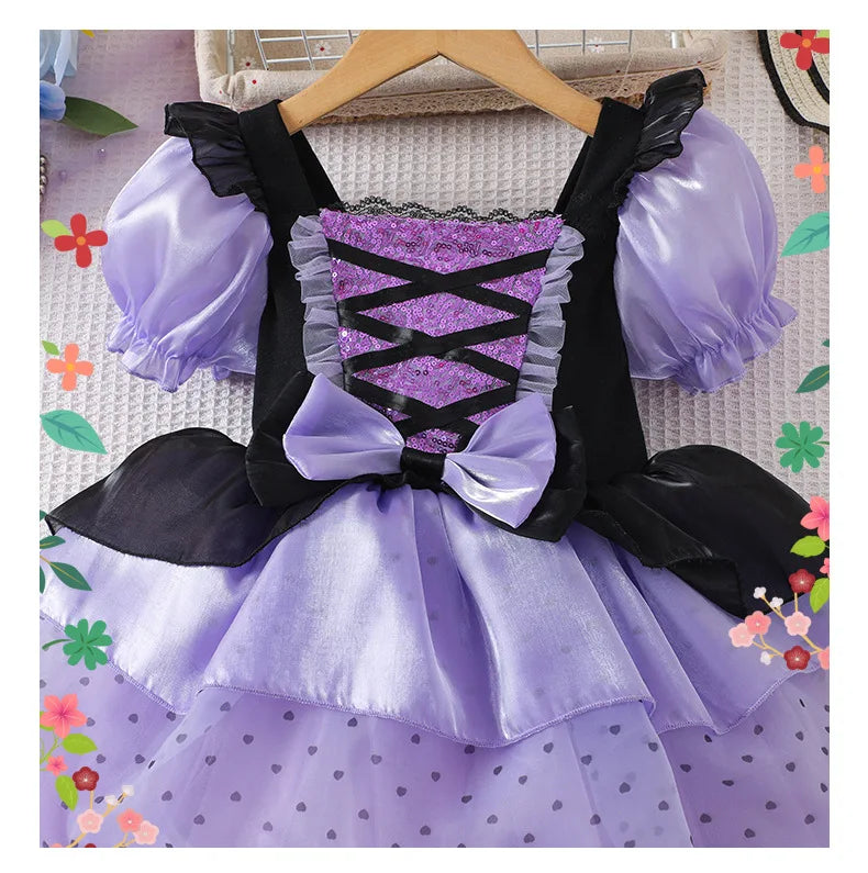 Gothic Lolita Dress for Kids Halloween Christmas Cosplay Princess Costume