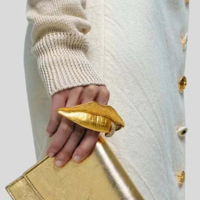 Unique Lip-Shaped Ring for Women and Girls - Retro Fun Jewelry