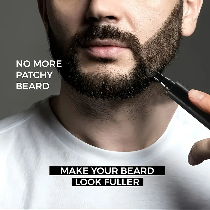 Beard Filling Pen Kit for Thicker Look Waterproof Hair Color Shaping Tool