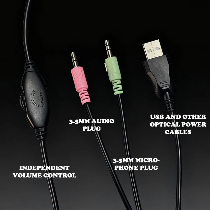 Wired Gaming Headphones for PS4, Xbox, Switch and PC - Universal Fit