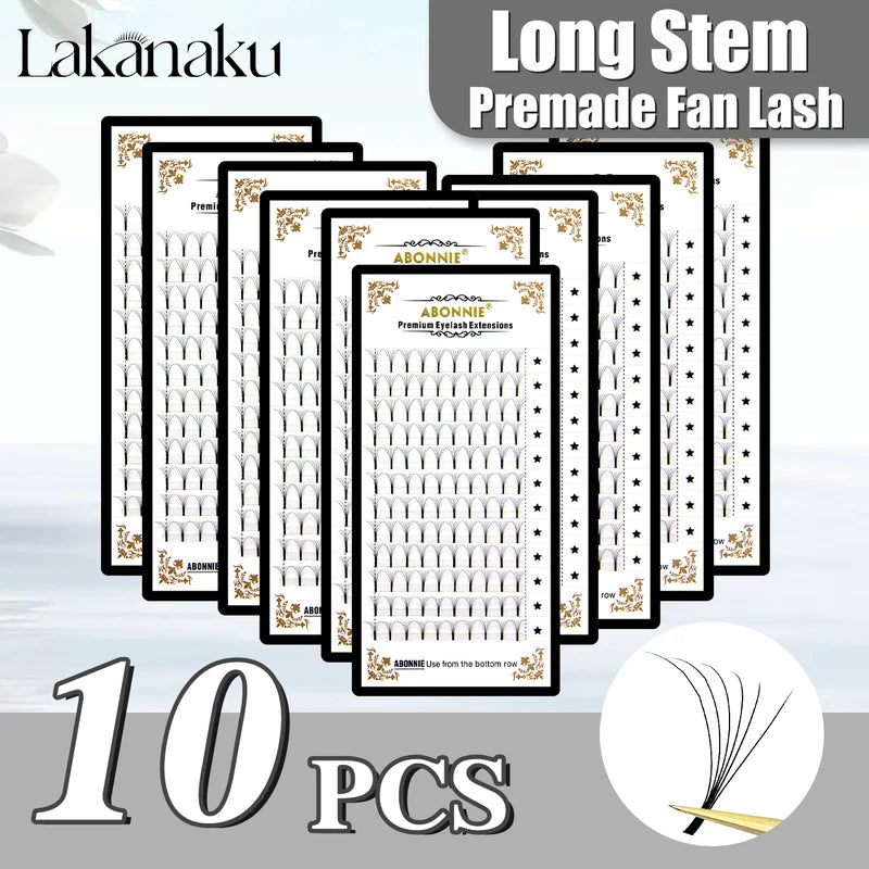 Russian Volume Eyelash Extensions Bouquets - Premade Long Stem False Lashes