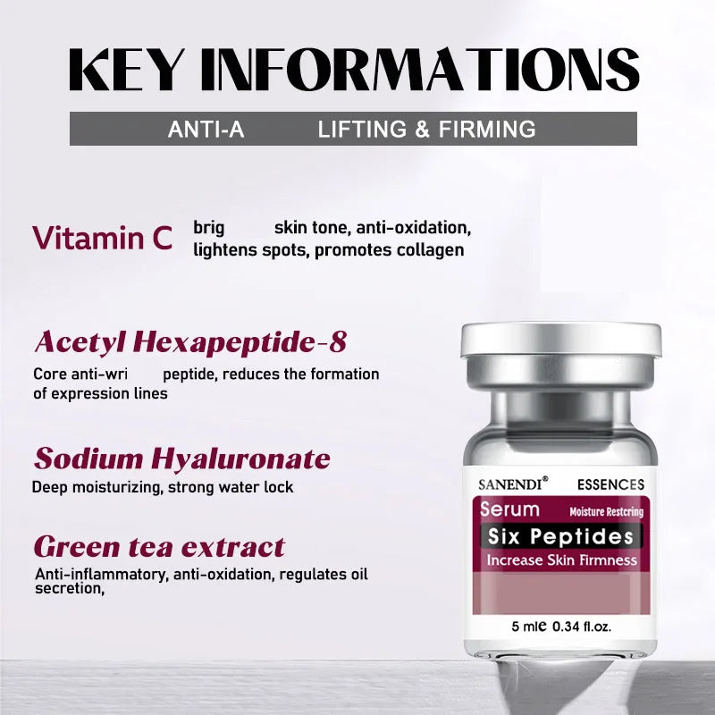 Hydrating Hyaluronic Acid Serum with Peptides and Vitamin C - Facial Moisturizer