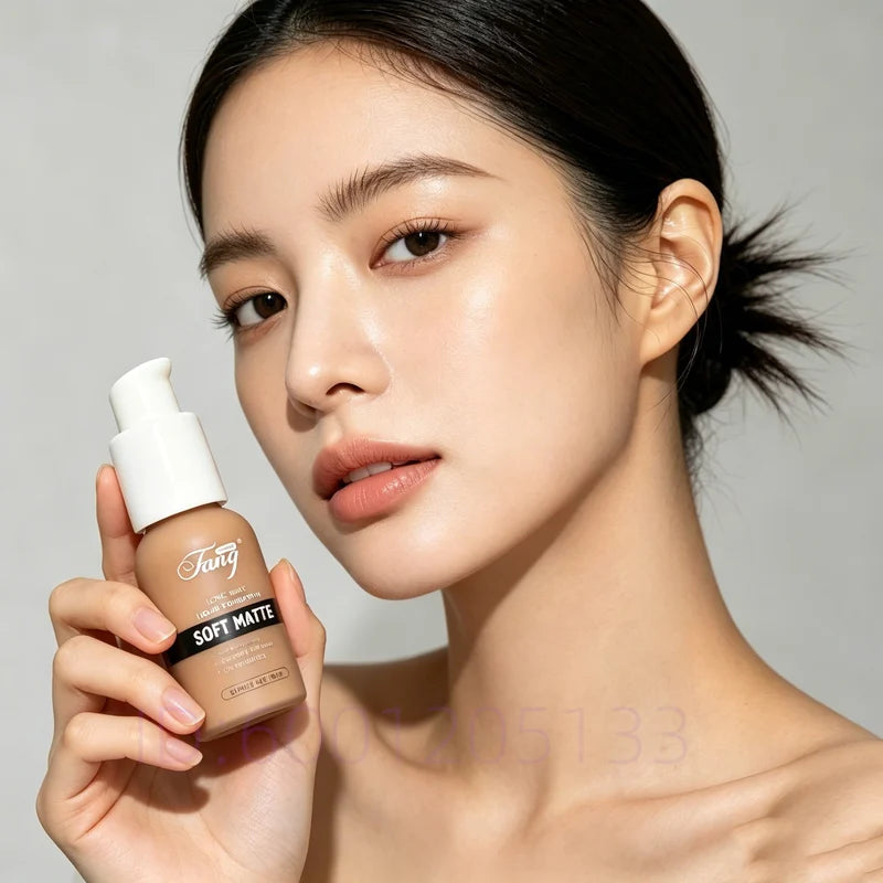 Matte Liquid Foundation with SPF - Oil Control Waterproof Full Coverage Base Makeup