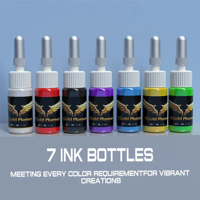 Wireless Tattoo Machine Kit with 1500mAh Power Supply, Needles & Ink - Complete Tattoo Kit for Beginners & Professionals