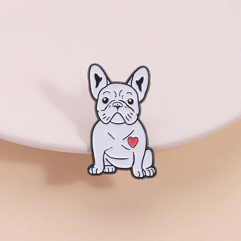 Cute Cartoon Pet Dog Enamel Pins - Golden Retriever, Beagle & Collie Brooches