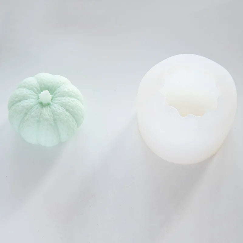Pumpkin Silicone Candle Molds for Halloween Crafts & Baking - Multiple Colors